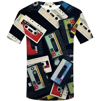 Летняя мода Винтажная футболка с принтом Harajuku Funko Pop 3D Повседневная Музыкальная графическая футболка Летний Комфорт Мужская футболка в стиле Панк