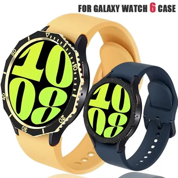 Безель Кольцо для Samsung Galaxy Watch 6 Classic 43 мм 47 мм чехол для ПК Бампер чехол аксессуары для умных часов Watch 6 Bluetooth Classic 47