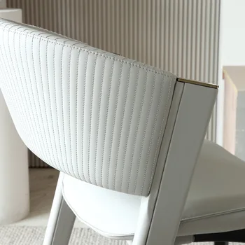 Итальянское легкое роскошное кресло CC высокой четкости, современное минималистичное домашнее кожаное художественное кресло, кресло для отдыха в ресторане, модельный зал