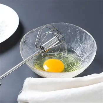 Миксер для взбивания яиц, бытовой пенящийся венчик, Полуавтоматическая белая многофункциональная маленькая ручная мини-взбивалка