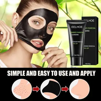 60 г маски для лица с питательным маслом и натуральным экстрактом Blackhead Remove Facial Cleansing Бамбуковая маска для женщин