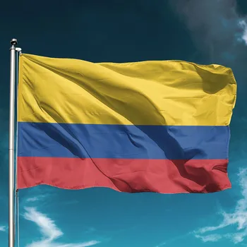 Флаг Колумбии Водонепроницаемый Национальный Флаг, Развевающийся на открытом воздухе, Декор для сада, Настенный фон, Государственная поддержка приветствия, Рад