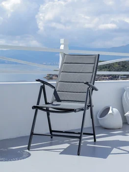 Складное кресло для отдыха в общежитии компьютерное кресло на балконе кресло для отдыха на открытом воздухе складной стул из алюминиевого сплава