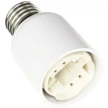 Огнеупорный пластиковый преобразователь E27 в G24 Светодиодная лампа с винтовым креплением Основание гнезда лампы Держатель крышки лампы Адаптер Конвертер