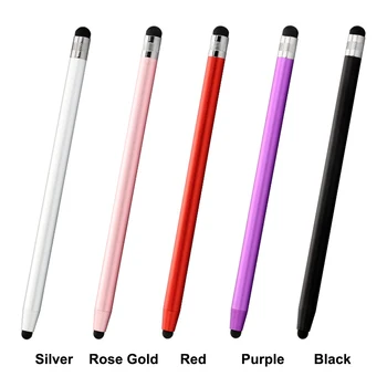 Емкостный стилус 2 в 1 с резиновыми наконечниками, стилус-карандаш, универсальная ручка для планшета с сенсорным экраном для устройств iPhone и Android