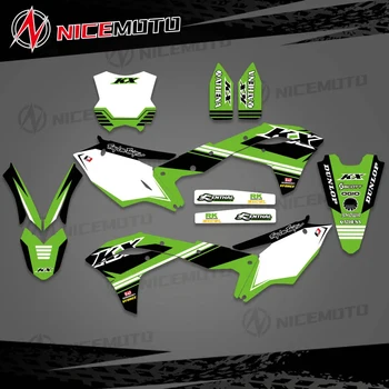 NICEMOTO Графические Наклейки Комплект Наклеек Для Kawasaki Decal 2017 2018 2019 2020 KXF 250