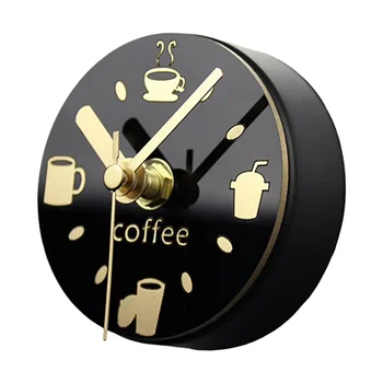 Kühlschrank Magnet Uhr, Kaffee Muster Kühlschrank Magneten, Dekorative Magnet Wanduhr für Home Küche