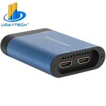USB-карта Видеозахвата URay Tech С 2-канальным Входом HDMI Для ПК, Ноутбука, Ipad Для захвата игр со скоростью 1080P при 60 кадрах в секунду