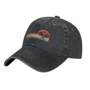 Пиклбол Ретро кепка с закатом Ковбойская шляпа значок дропшиппинга бейсбольные мужские кепки женские Мужские кепки женские