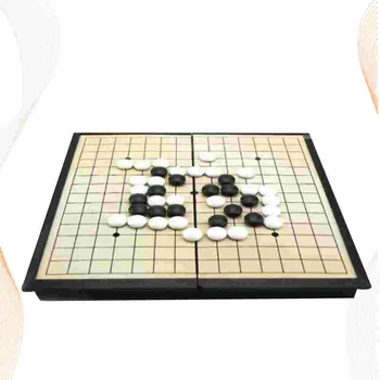 Магнитный игровой набор Go, складная магнитная доска для черно-белых шахмат, набор настольных игр для путешествий для всех возрастов