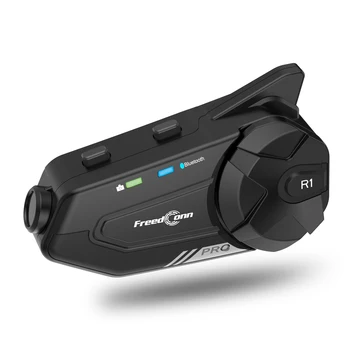 FreedConn R1 PRO Bluetooth Домофон 2K WiFi Видеорегистратор для мотоциклов Камера BT Поддержка гарнитуры для мотоциклетного шлема FM-радио