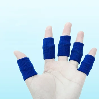 10шт Эластичные Спортивные рукава для пальцев при артрите Защита пальцев для баскетбола, волейбола на открытом воздухе Защита пальцев