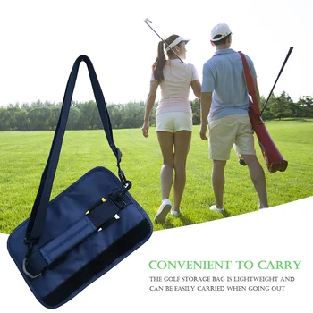 Сумка-переноска для клюшек для гольфа Легкая нейлоновая сумка для хранения клюшек для гольфа с плечевым ремнем Аксессуары для занятий спортом на открытом воздухе