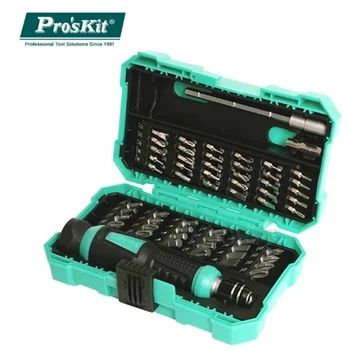Набор отверток Proskit 57 в 1 SD-9857M прецизионные отвертки электронные биты Удлинитель, биты адаптер ручной инструмент для ремонта