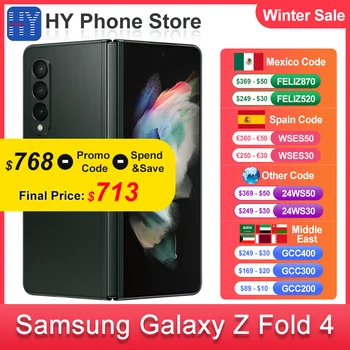 Samsung Galaxy Z Fold4 fold 4 5G 256 ГБ / 512 ГБ ПЗУ Складной F936U1 / F936N 7,6 