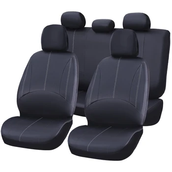 Универсальные чехлы для автомобильных сидений из искусственной кожи, полный комплект для Kia Stonic BMW G20 Mercedes W204 Mazda 3 BK Kia Rio, аксессуары для автосалона