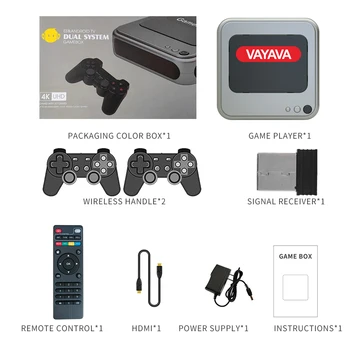 Игровая консоль VAYAVA G7 64 ГБ / 128 ГБ 4K HD Ретро Игровая консоль 30000 + Бесплатных игр 2.4 G Беспроводная Ручка TF Карты