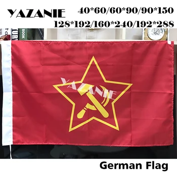 YAZANIE 90x150cm Коммунистическая Партия Германии Немецкий Флаг Украшение Дома Из Полиэстера 3x5 футОВ С Принтом На Заказ Флаги и Баннеры