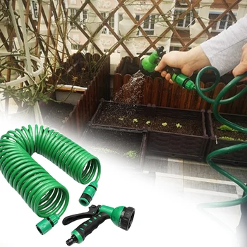 Телескопическая пружинная трубка EVA Garden с быстроразъемным разбрызгивателем Пластиковая водопроводная труба Подарки для садоводства для мужчин или женщин