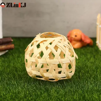 5ШТ Небольшой бамбуковый абажур ручной работы, съемный светильник из ротанга, шестиугольный глаз, мини-бамбуковая клетка