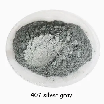 500 г Buytoes Серебристо-серый перламутровый порошок из слюды, пигмент для перламутрового покрытия, косметический пигмент, пигмент для пластика и резины,