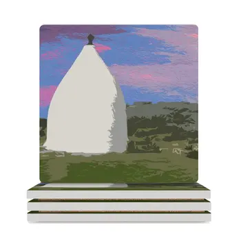 Керамические подставки для цифровой масляной живописи Bollington White Nancy (квадратные), милый набор для обеденного стола, рождественские подставки на заказ