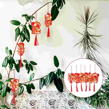 Китайский Новогодний Кулон Бонсай Подвесные Украшения Орнамент Дракона Растение в горшке Новогодние Украшения Весеннего фестиваля