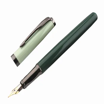 Роскошное качество 3768 Зеленый цвет Бизнес Офисная авторучка Студенческие школьные принадлежности Чернильные ручки