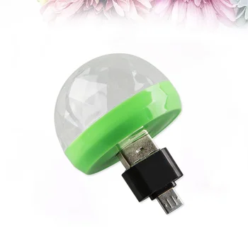 USB Mini Disco Lights Портативный Светильник с Питанием от USB LED Stage Ball DJ Lighting Караоке-Огни для Рождественской Домашней Вечеринки Bar (Желтый)