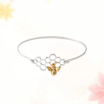 3ШТ Женский браслет в виде пчелиных сот, модный простой браслет с пчелиным шармом, ювелирные изделия для девочек, подарок