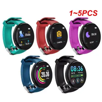 1-5 шт. Цифровые светодиодные электронные смарт-наручные часы, смарт-спортивные часы, Bluetooth-совместимый Пульсометр, фитнес-трекер артериального давления.