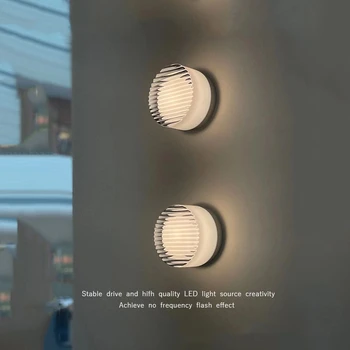 Скандинавский Датский Дизайнерский светодиодный настенный светильник, Современный Минималистичный Прикроватный светильник для ванной комнаты, Роскошный Декор для гостиной, бра, настенные светильники