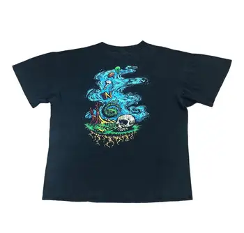 Винтажная футболка Oingo Boingo 90-х, футболка New Wave Band, размер XL, Мертвый череп
