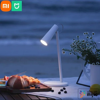 Умная настольная лампа Xiaomi Mijia с регулируемой цветовой температурой и яркостью Type-C, зарядка аккумулятора емкостью 2000 мАч, работа с приложением Mihome