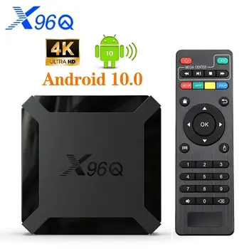 X96Q 2 ГБ 16 ГБ Android 10,0 TV Box Allwinner H313 Четырехъядерный 4K 2,4 G Wifi X96 1 ГБ 8 ГБ Мини Домашний Плеер Телеприставка
