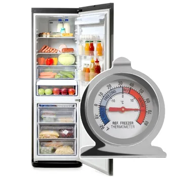 Термометры Кухонный Холодильник Измерительный Прибор С Циферблатом Морозильник Холодильника Пищевой Термометр Датчик Температуры Из Нержавеющей Стали