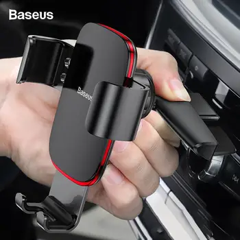 Автомобильный держатель для телефона Baseus Gravity для автомобиля, слот для компакт-дисков, вентиляционное отверстие, держатель для телефона, подставка для iPhone X Samsung, металлический держатель для мобильного телефона