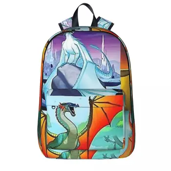 Женские рюкзаки Wings Of Fire Серии Dragon Для мальчиков и девочек, сумка для книг, Водонепроницаемые Детские школьные сумки, Портативный рюкзак для путешествий