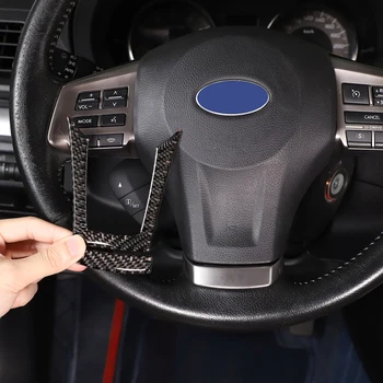 Для Subaru Forester 2013 2014 2015 2016 2017 2018 Рама рулевого колеса автомобиля из мягкого углеродного волокна, накладка, наклейка, автомобильные Аксессуары