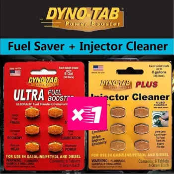Распродажа упаковки: Очиститель форсунок Dynotab® Ultra Booster для очистки топлива, угольный очиститель, повышающий октановое число, экономящий топливо, Сделано в США