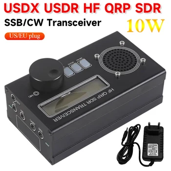 USDX USDR HF QRP SDR Трансивер 8-Полосный SSB CW QRP Трансивер 10 Вт Встроенный Аккумулятор 6000 мАч Зарядное Устройство для Микрофона для Радиолюбителей