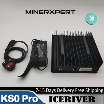 Новый IceRiver KS0 Pro KAS Miner Kaspa Mining Machine KAS 200G /s 100W Asic Mining Crypto Asic Miner с Официальным блоком питания