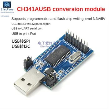Модуль CH341A USB Для UART SPI TTL Конвертер Параллельных Портов MCU Последовательный Порт Для Записи Кабеля Загрузчик