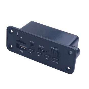 DC 5 В 2 *3 Вт Усилитель Bluetooth-совместимый 5,0 MP3-плеер Плата Декодера Автомобильный FM-радио Модуль Поддержка TF USB AUX Запись Громкой связи