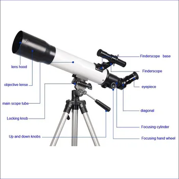 Skyoptikst 500 x 70 мм профессиональный астрономический телескоп высокой мощности солнечный прицел с фокусным расстоянием 500 Звездное Небо Сатурн Юпитер