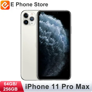 Apple iphone 11 pro max 64 ГБ/ 256 ГБ ROM Разблокирован Чипом A13 Bionic с Face ID NFC 6,5-дюймовым OLED-экраном 2688 x 1242 и 12-мегапиксельной камерой