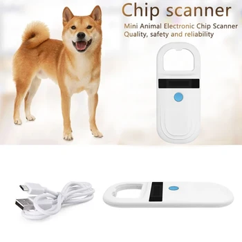 Bluetooth Сканер Чипов Домашних Животных EMID Считыватель Цифровых Меток ID 134,2 кГц ISO 11784/11785 для Собак И Кошек Устройство Идентификации OLED Дисплей