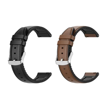 2X Кожаный Ремешок Для часов Ремешок Для Huawei Watch GT2 Pro Браслет 22 мм Браслет Для Huawei WATCH Gt 2 Pro Черный и коричневый
