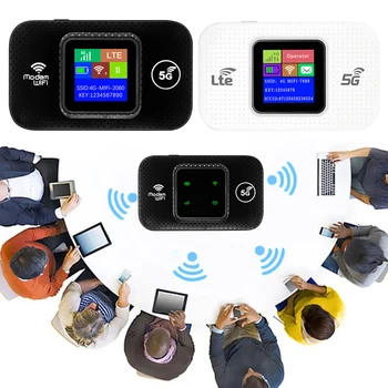 Беспроводной WiFi-роутер 4G LTE Портативное WiFi-устройство с чипом Qualcomm MSM8916 Smart WiFi Router, портативная мобильная точка доступа Wi-Fi Plug Play