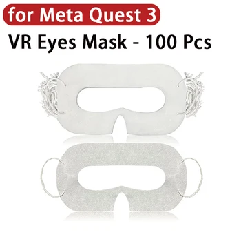 100шт для Meta Oculus Quest 3 Vr Маска Для Глаз Универсальная Одноразовая Гарнитура Дышащий От Пота Чехол для Глаз Quest 2/3 Vr Аксессуары